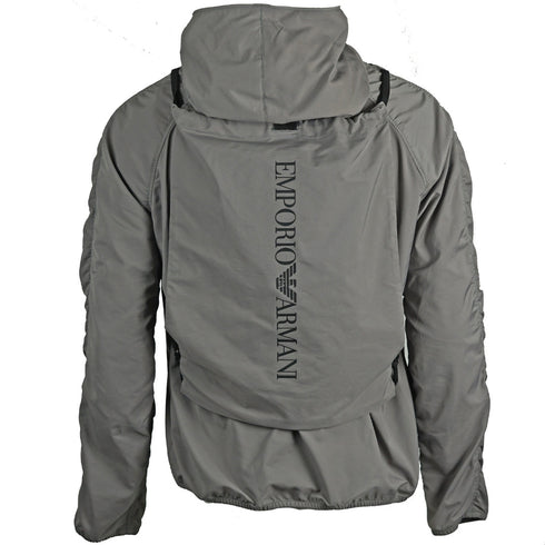 Emporio Armani Backpack Light Grey Jacket - Nova Clothing